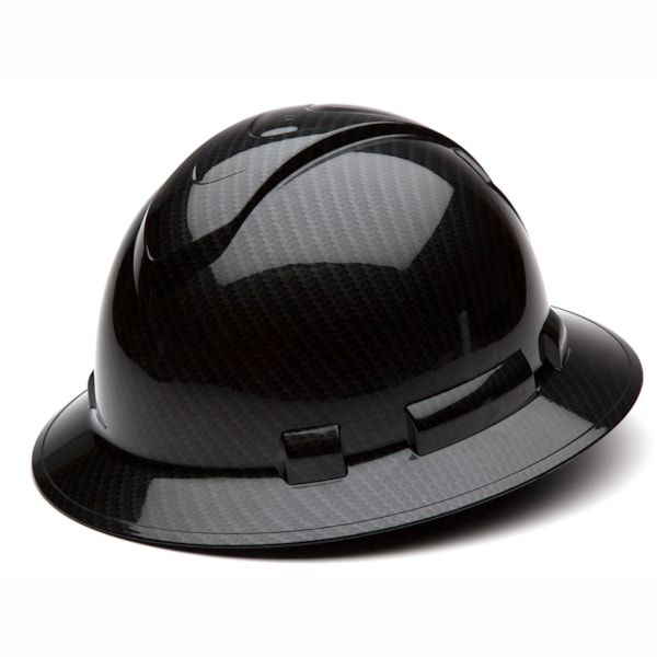 Ridgeline® Graphite Pattern Ratchet Suspension Full Brim Hard Hat