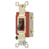 20A 120/277V AC Toggle Switch, Single Pole, Extra Heavy Duty Industrial Grade, Back and Side Wired, Grounding thumbnail 4