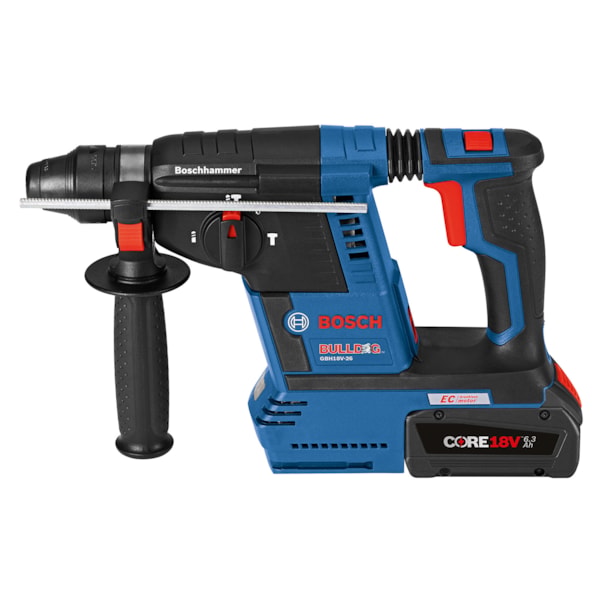 Bulldog™ SDS-Plus® 18V EC Cordless 1" Rotary Hammer & Dust Collection Attachment Kit