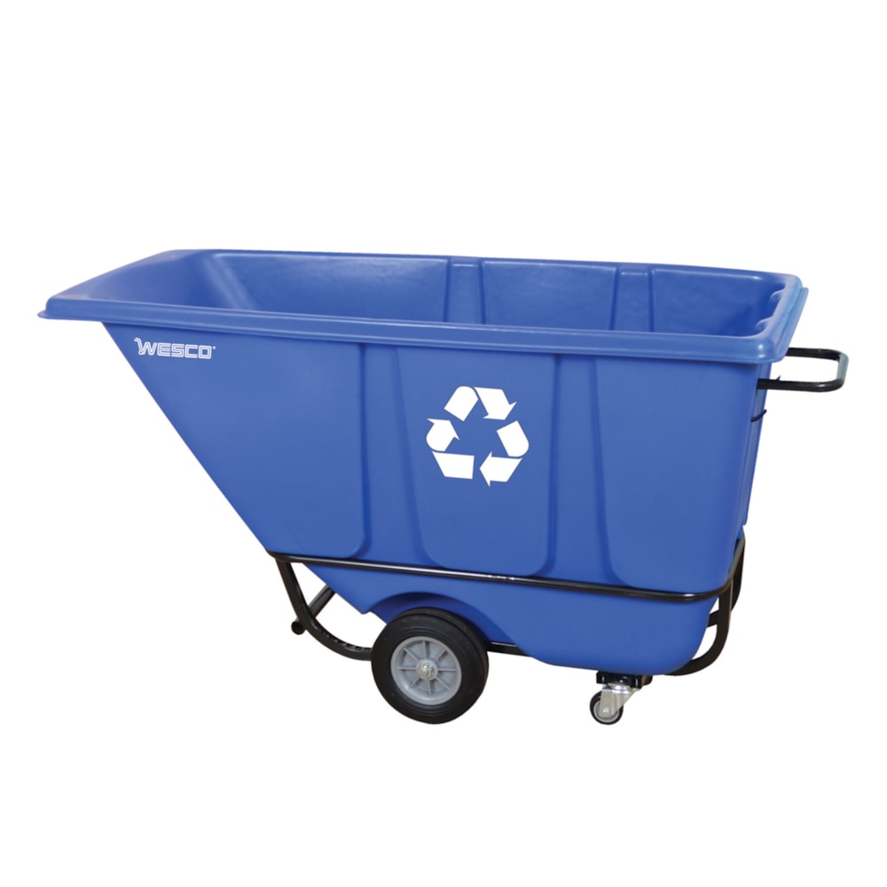 Standard Recycle 1/2 cu. yd. 850 lb. Capacity Blue Tilt Cart
