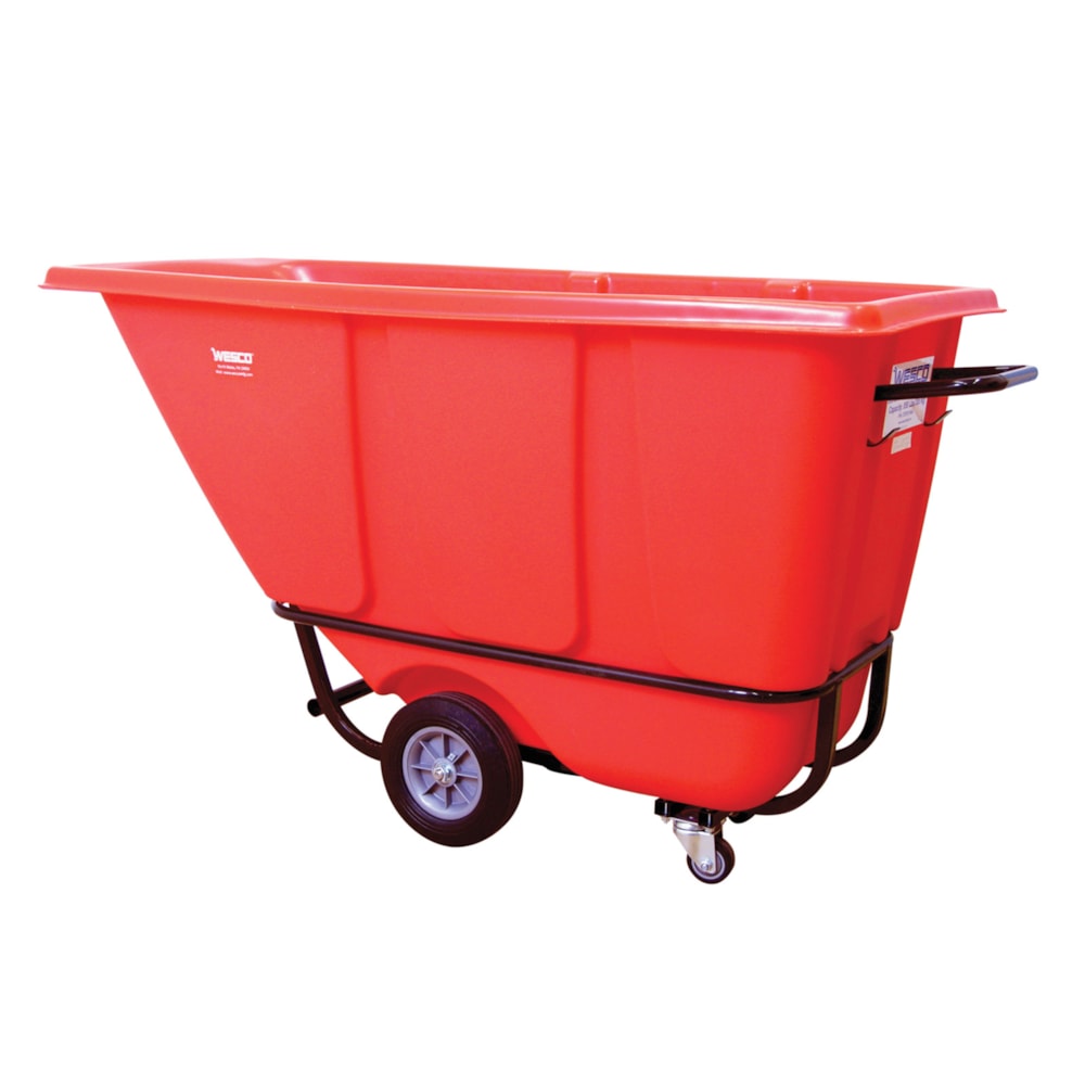 Standard 1/2 cu. yd. 850 lb. Capacity Red Tilt Cart