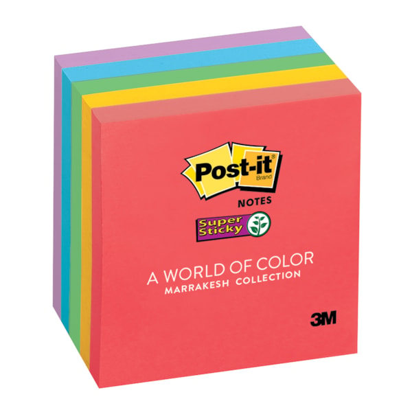 3" x 3" Super Sticky Notes 5 Pads/Pack