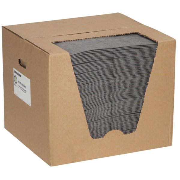 Commander™ 15" x 19" Heavyweight Universal Sorbent Pads 100/Bale & 26.3 gal. Capacity/Bale