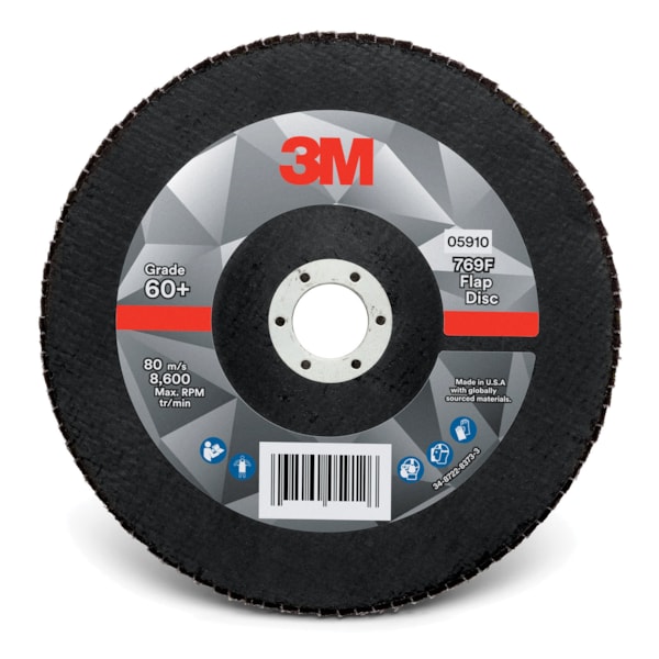 769F 7" x 7/8" Type 27 YF-Weight Abrasive Flap Disc