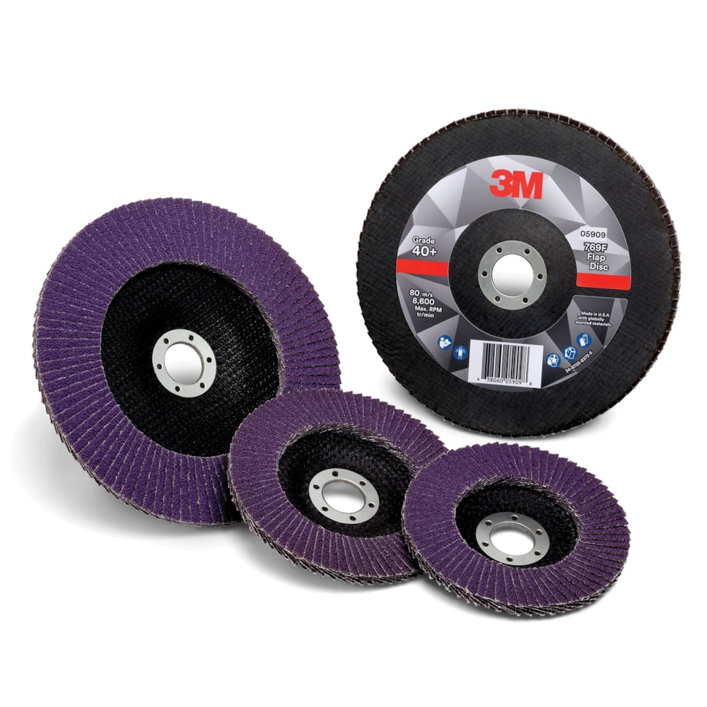 769F 7" x 7/8" Type 27 YF-Weight Abrasive Flap Disc