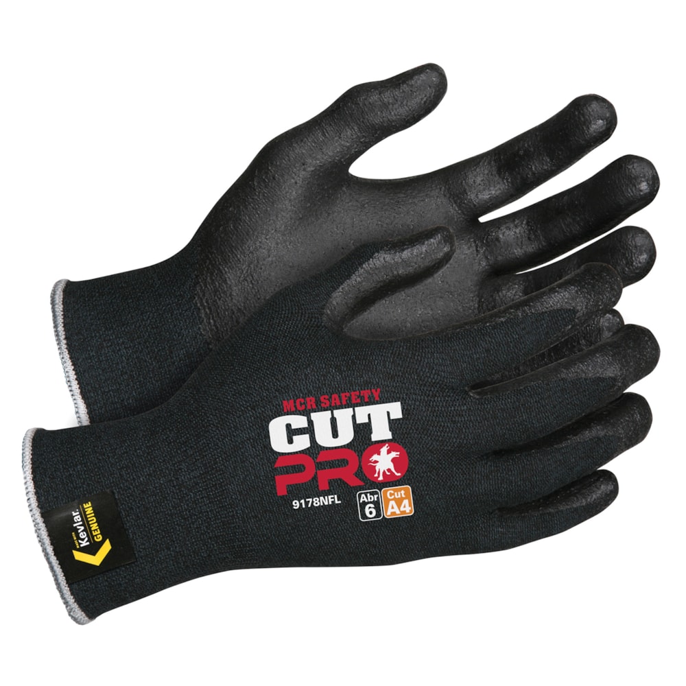 Foam Nitrile Palm Coated Kevlar® Level A4 Cut Resistant Gloves
