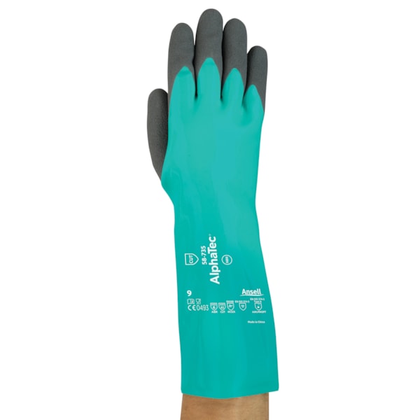 AlphaTec®  INTERCEPT™ 39 mil Lined 13.75" Chemical & Level A3 Cut Resistant Nitrile Gloves