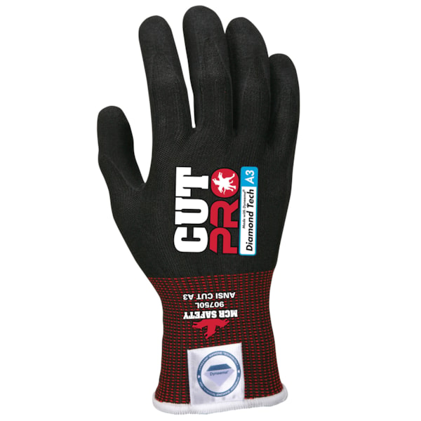 Cut Pro™ Nitrile Foam Palm Coated 15-Gauge Dyneema® Diamond Level A3 Cut Resistant Gloves