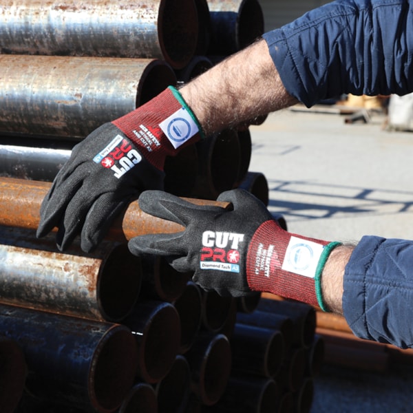 Cut Pro™ Nitrile Foam Palm Coated 15-Gauge Dyneema® Diamond Level A3 Cut Resistant Gloves