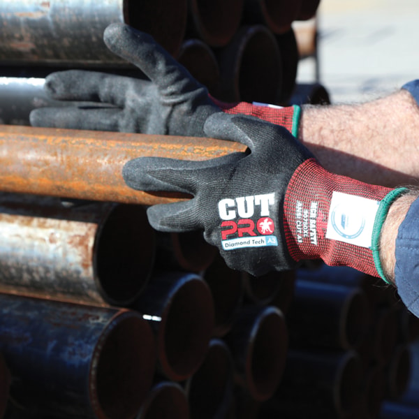 Cut Pro™ Nitrile Foam Palm Coated 15-Gauge Dyneema® Diamond Level A3 Cut Resistant Gloves