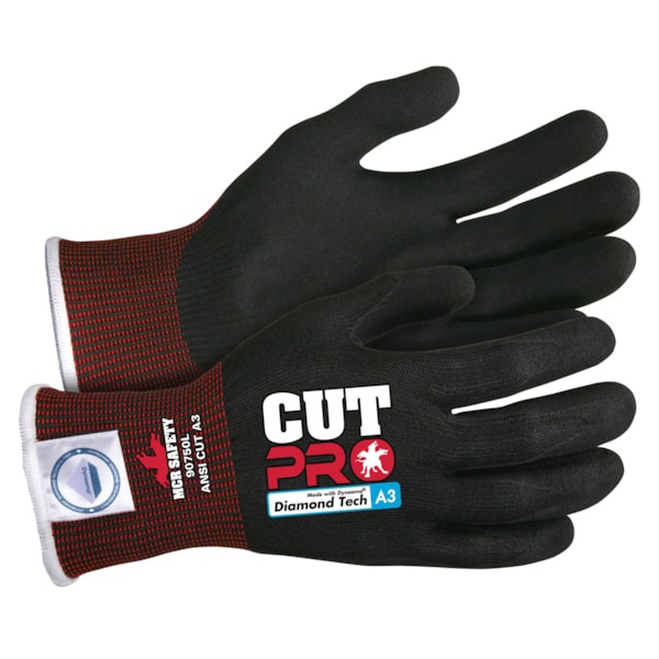 Cut Pro™ Nitrile Foam Palm Coated 15-Gauge Dyneema® Diamond Level A3 Cut Resistant Gloves