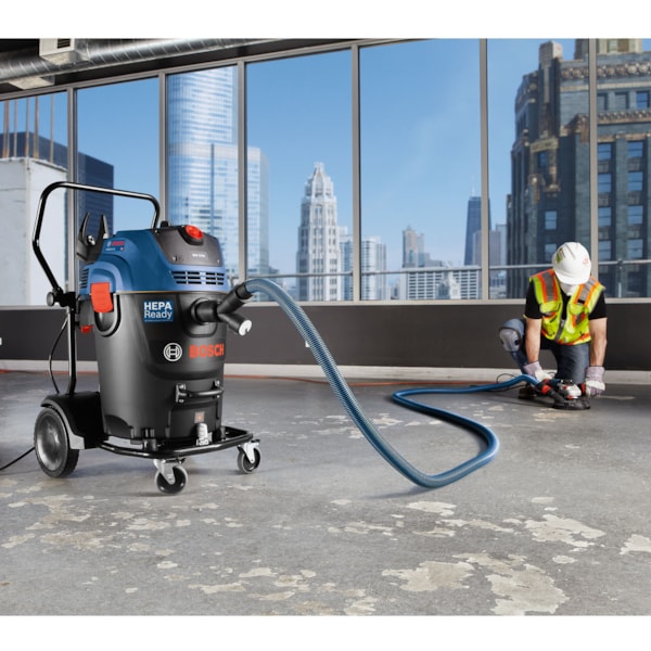 17 gal. 300 CFM Auto Filter Clean & HEPA Filter Dust Extractor Wet Dry Vac