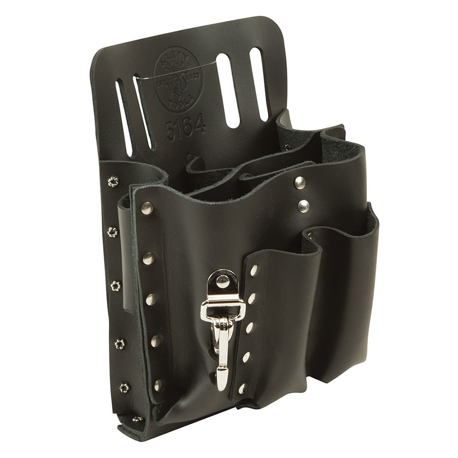 8-Pocket Slotted Leather Tool Pouch