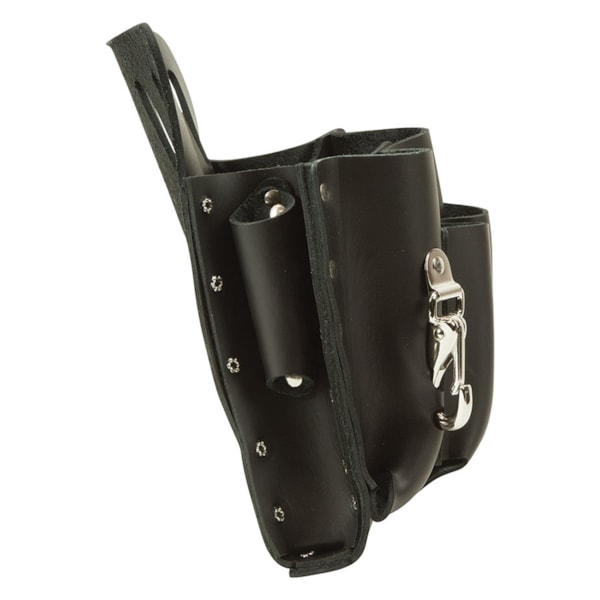 8-Pocket Slotted Leather Tool Pouch