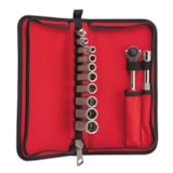 Metric Socket Set, 12 Pieces, For Use With Wrenches, 3/8 in Drive, Stainless Steel thumbnail 2