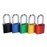 Northern Safety 1.5" Steel Shackle Padlock – Solid Aluminum Body, Keyed Different thumbnail 4