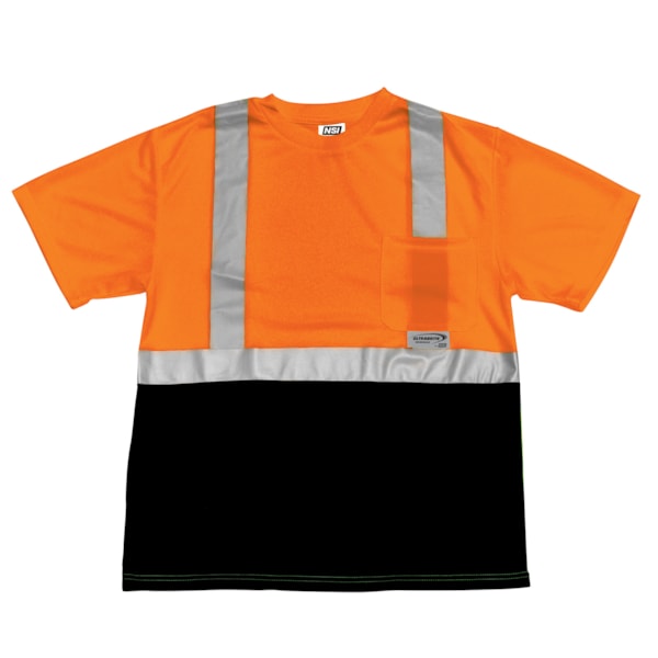 Class 2 Max-Dri™ Black Bottom Hi-Vis Traffic Safety T-Shirt