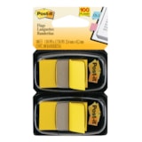 1" x 1.7" Canary Yellow Flags 2 Dispensers/Pack thumbnail 1