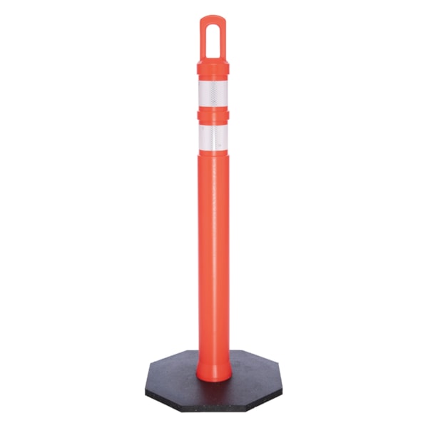 42" Orange 10 lb. Arch Top Traffic Delineator Post