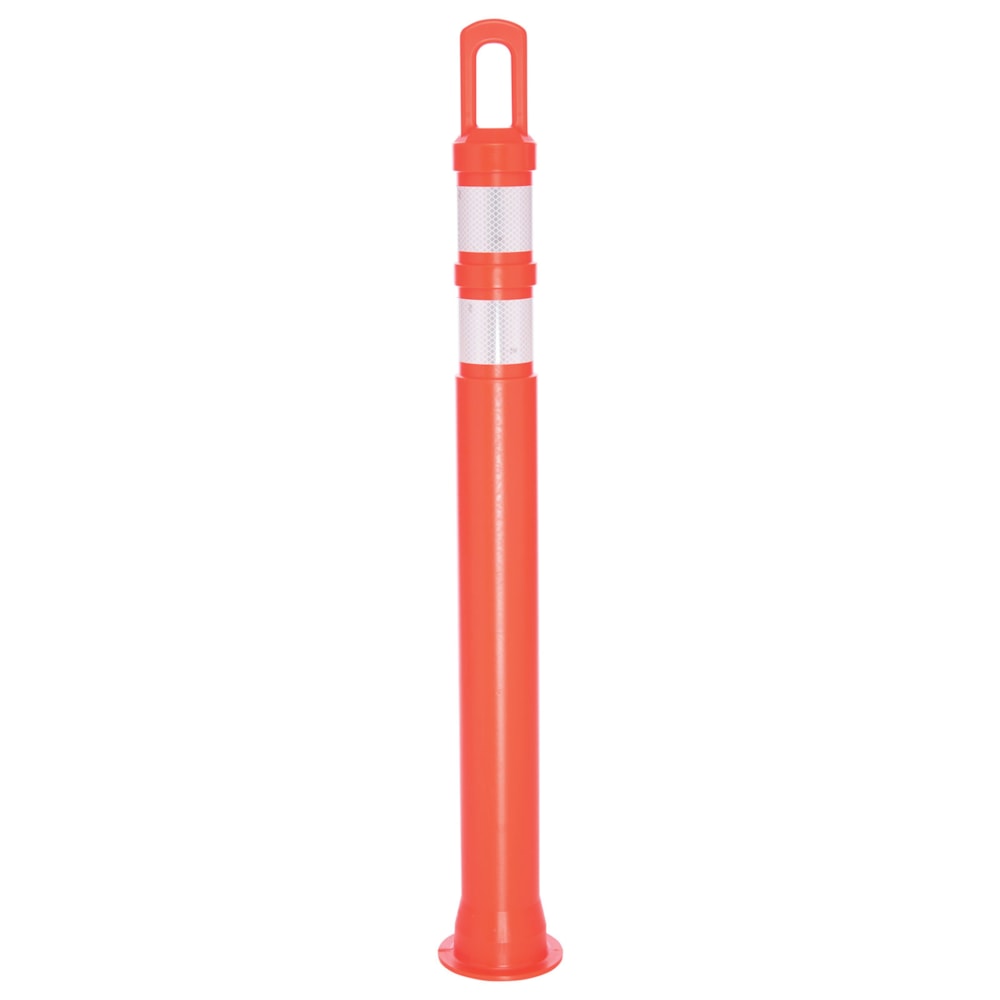 42" Orange 10 lb. Arch Top Traffic Delineator Post