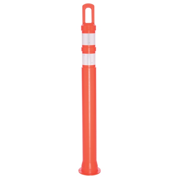 42" Orange 10 lb. Arch Top Traffic Delineator Post