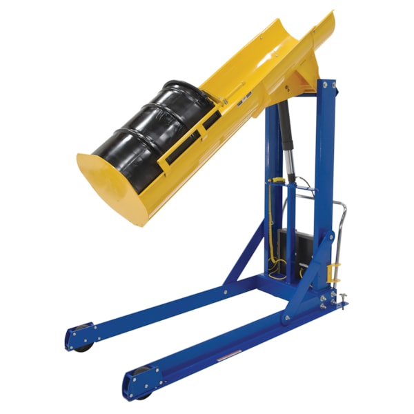 72" Portable Hydraulic Drum Dumper, 1,000 lb. Capacity