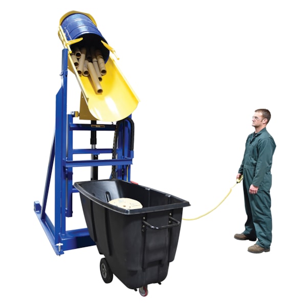 77" Portable Hydraulic Drum Dumper, 1,000 lb. Capacity
