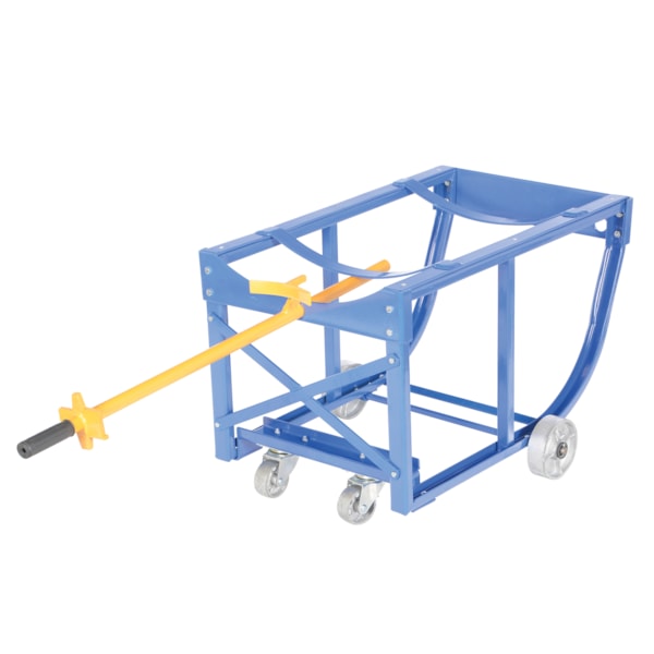 Rotating Drum Cart with Steel Wheels,  800 lb. Capacity
