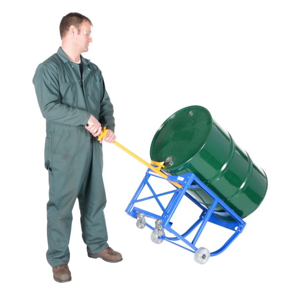 Rotating Drum Cart with Steel Wheels,  800 lb. Capacity