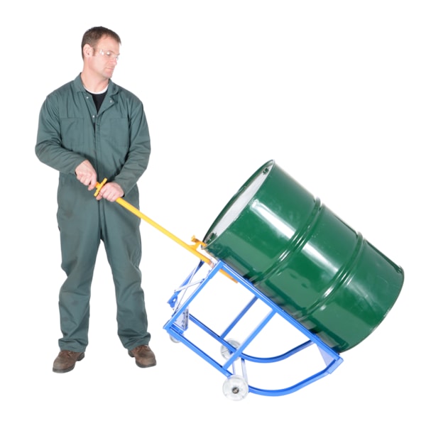 Rotating Drum Cart with Steel Wheels,  800 lb. Capacity