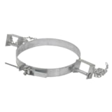 Galvanized Tilting 55 Gallon Drum Ring thumbnail 2