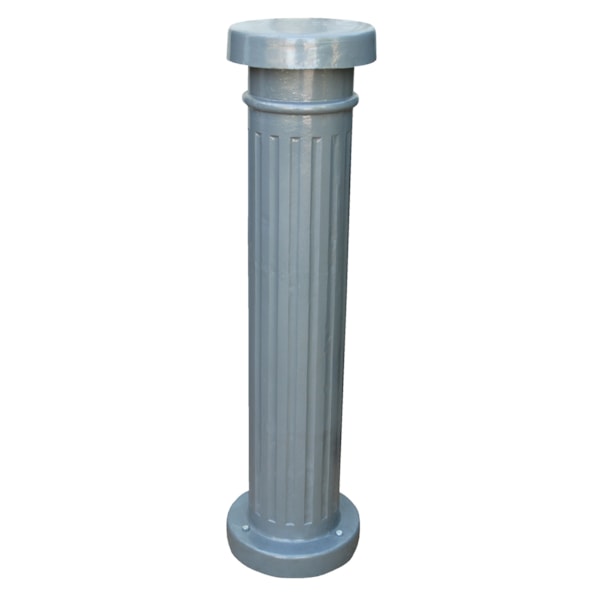 43.5" x 12" Decorative Aluminum Bollard