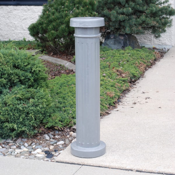 43.5" x 12" Decorative Aluminum Bollard