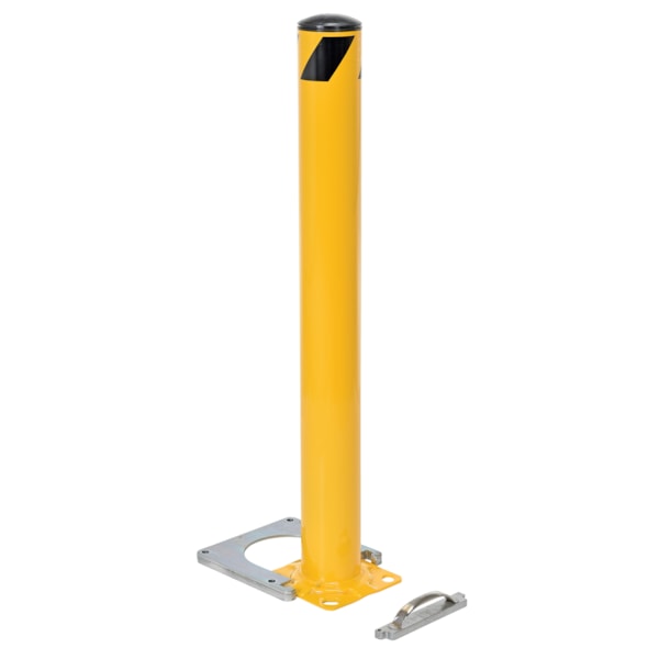 42" x 5.5" Surface Mounted Steel Pipe Bollard
