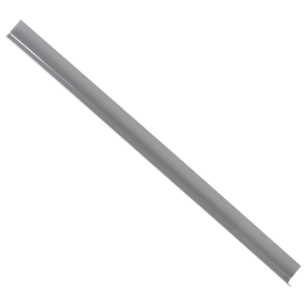 48"H Gray PVC Round Corner Guard , 3" Flange Width