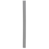 48"H Gray PVC Round Corner Guard , 3" Flange Width thumbnail 2