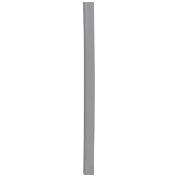 48"H Gray PVC Round Corner Guard , 3" Flange Width