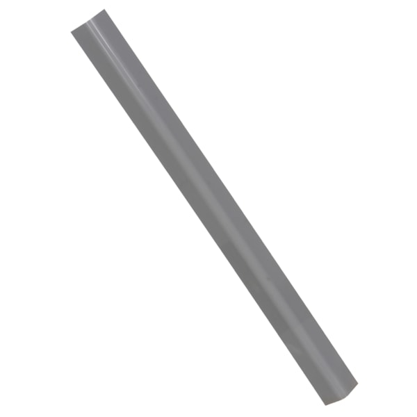 48"H Gray PVC Round Corner Guard , 3" Flange Width