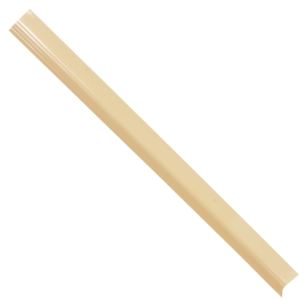 48"H Beige PVC Round Corner Guard , 3" Flange Width
