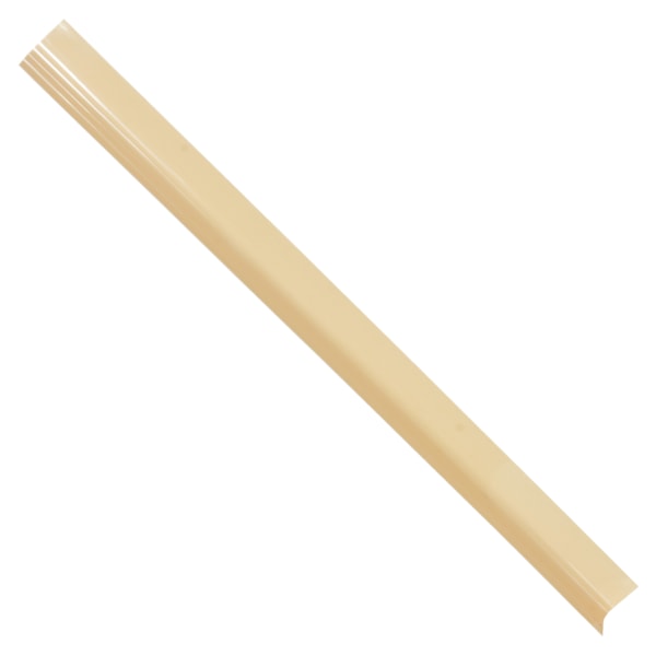 48"H Beige PVC Round Corner Guard , 3" Flange Width