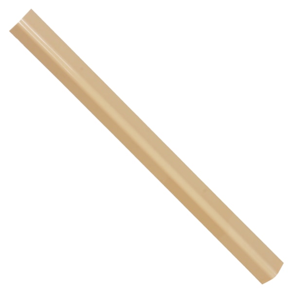 48"H Beige PVC Round Corner Guard , 3" Flange Width