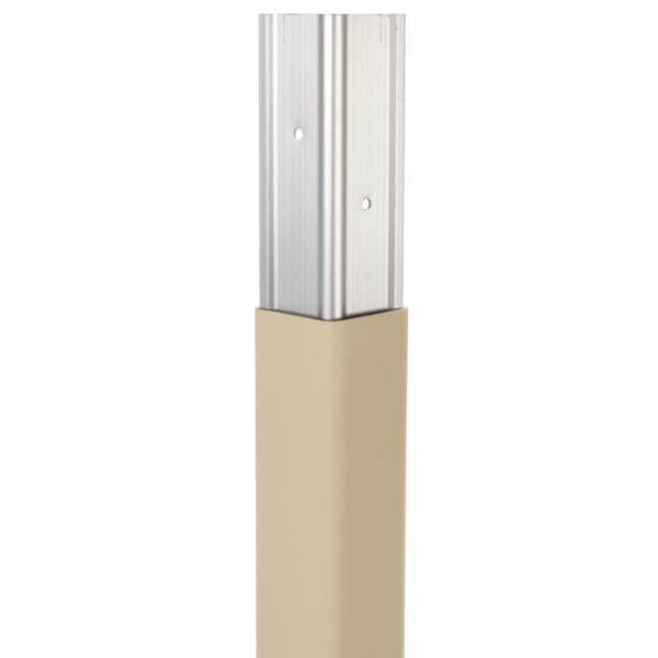 2" Beige PVC Corner Guard With Aluminum Insert