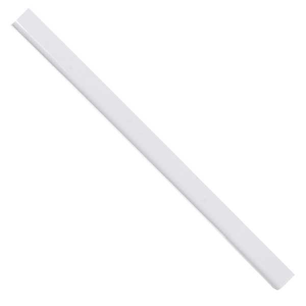 48" White PVC Round Corner Guard , 3" Flange Width