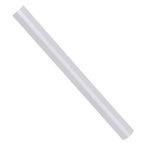 48" White PVC Round Corner Guard , 3" Flange Width
