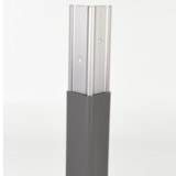 2" Gray PVC Corner Guard With Aluminum Insert thumbnail 3