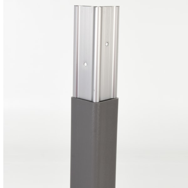 2" Gray PVC Corner Guard With Aluminum Insert