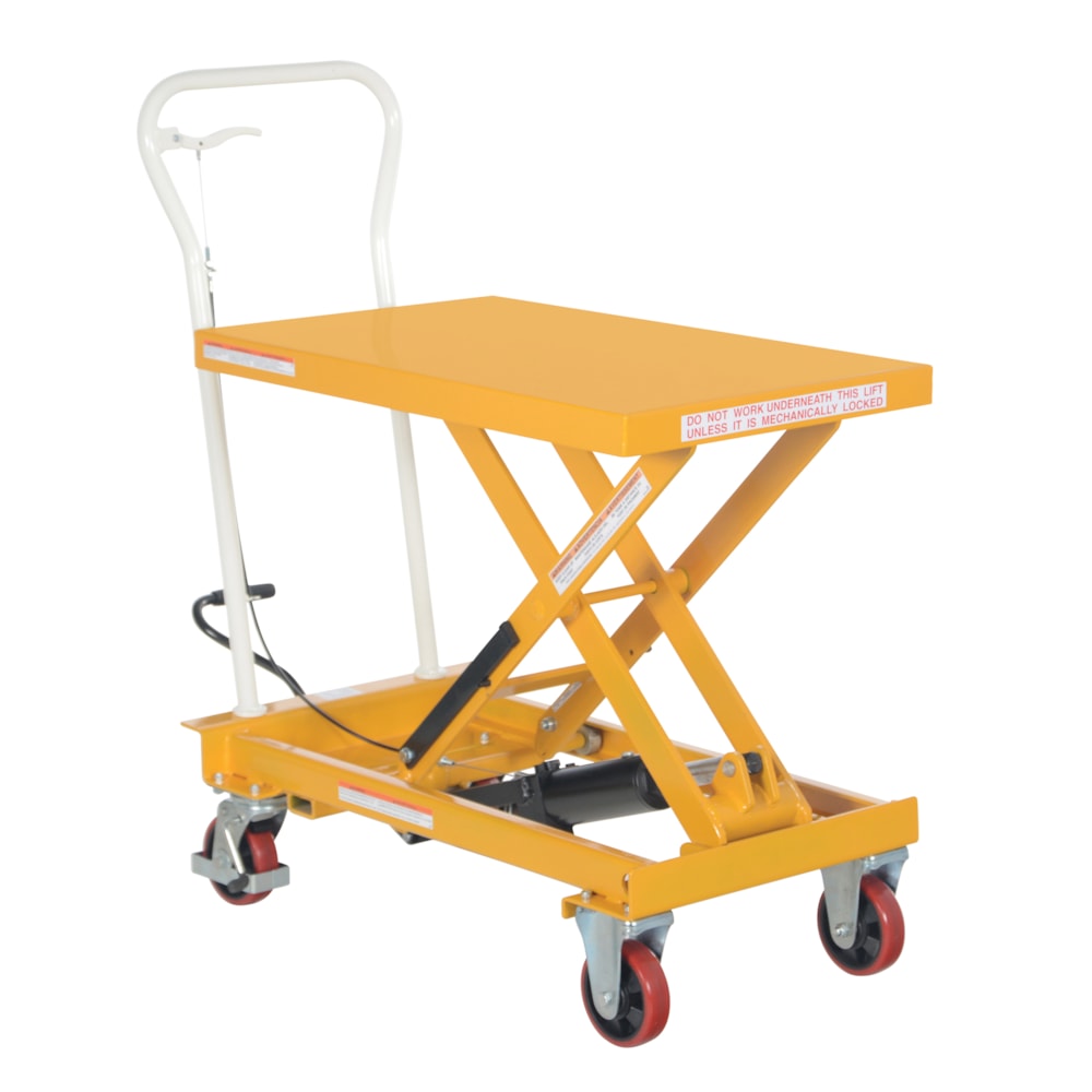 2-Speed 550 lb. Capacity Auto-Shift Hydraulic Elevating Table Lift Cart