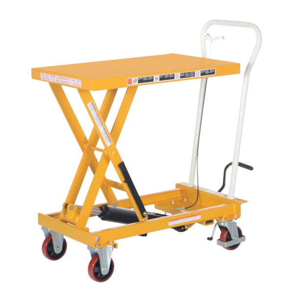 2-Speed 550 lb. Capacity Auto-Shift Hydraulic Elevating Table Lift Cart