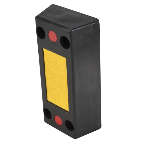 6" x 24" x 12" Rectangle Molded Rubber Bumper