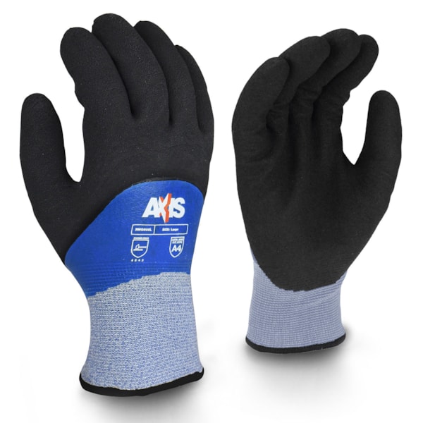 Axis 3/4 Latex Coated Acrylic Lined HPPE Level A4 Cut & Cold Resistant Gloves